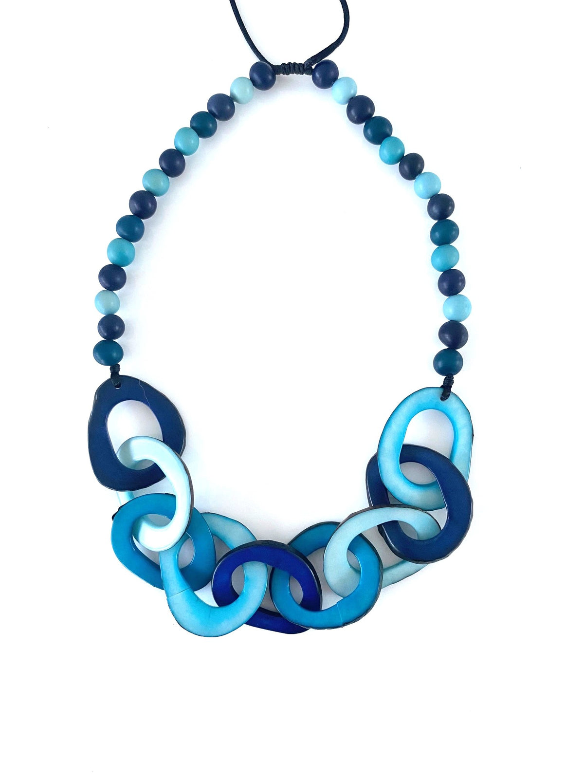 Cadena (Short) Necklace - Blue Tones