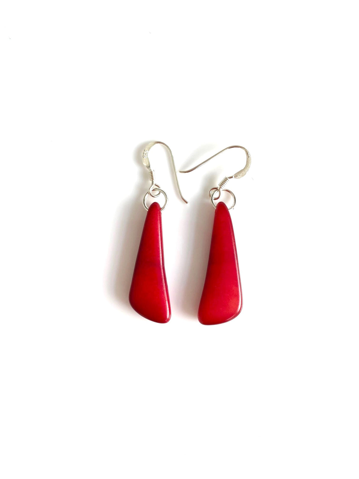 Colmillos earrings - Red