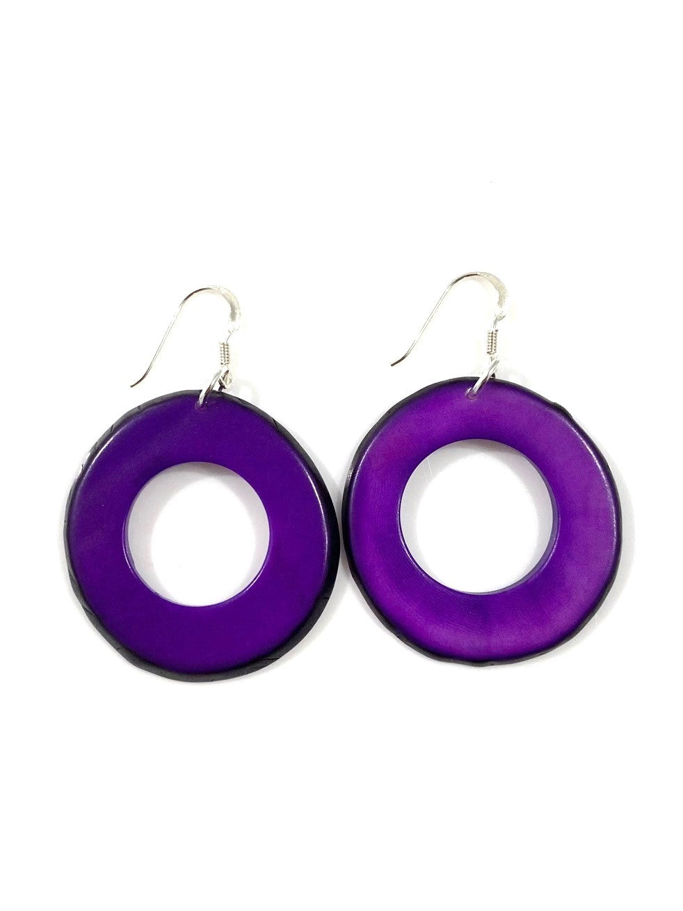 Donut earrings - Purple
