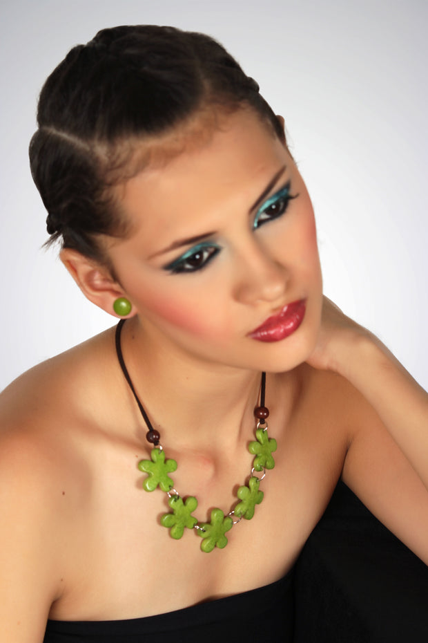 Roseta Necklace - Green