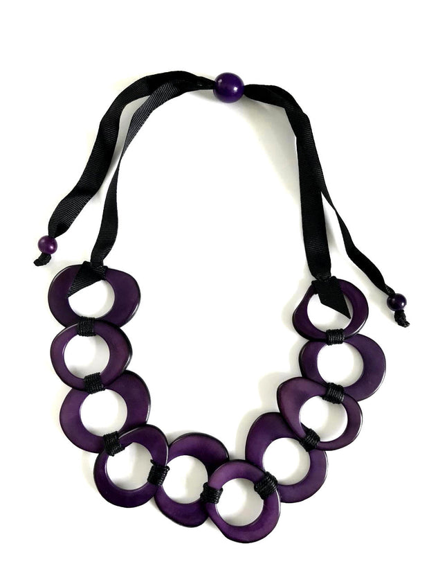 Paola necklace - Purple Dark