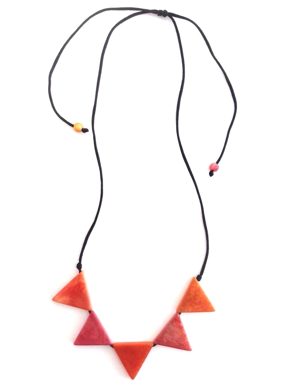 Sol necklace - Orange & Pink Tones