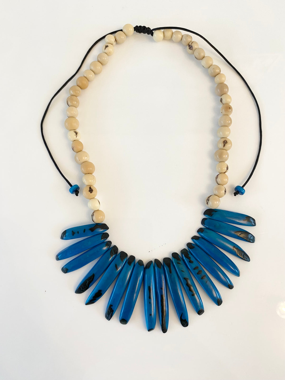 Colmillos necklace - Turquoise & Ivory