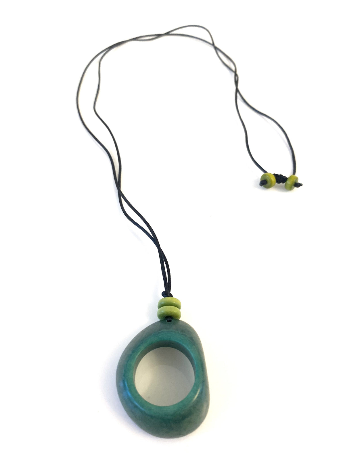 Donut pendant necklace - Green Hunter