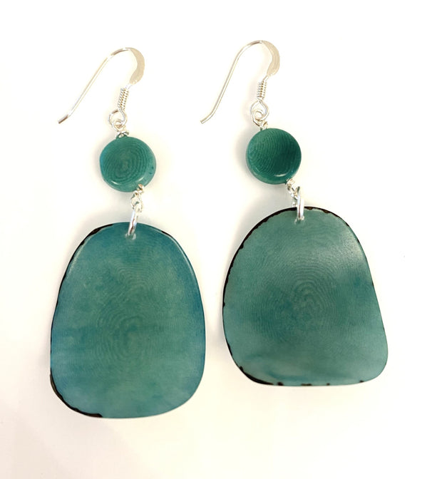 Pluma Earrings - Green Mint