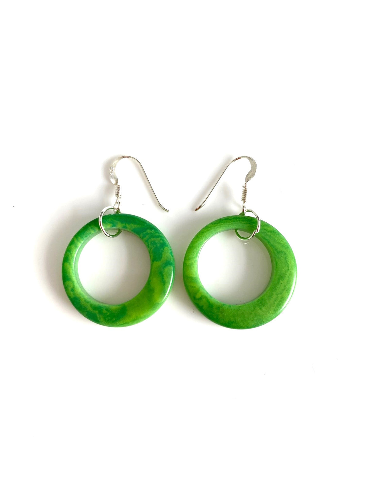 Aros Earrings - Green Emmerald