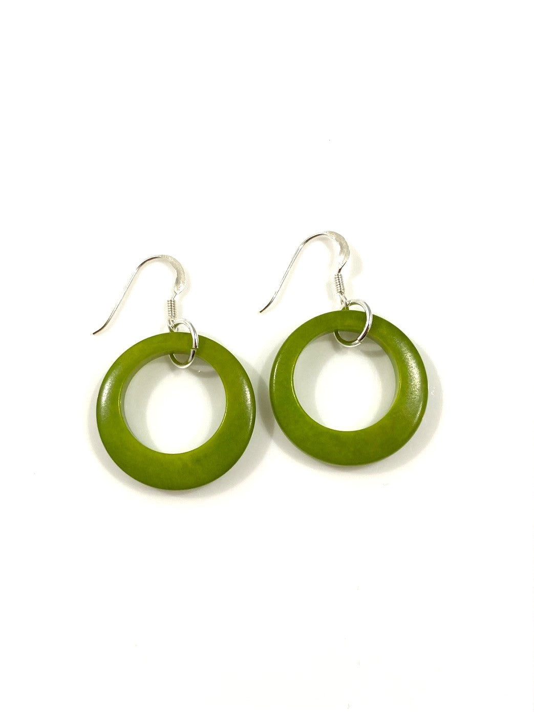 Aros Earrings - Green Pistachio