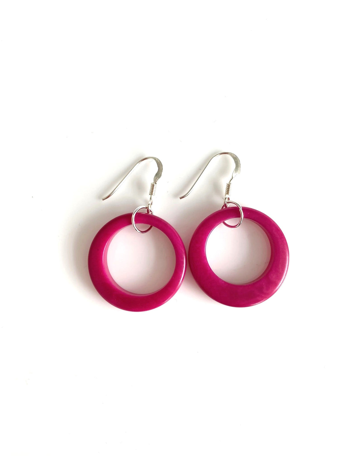 Aros Earrings - Pink/Fuchsia