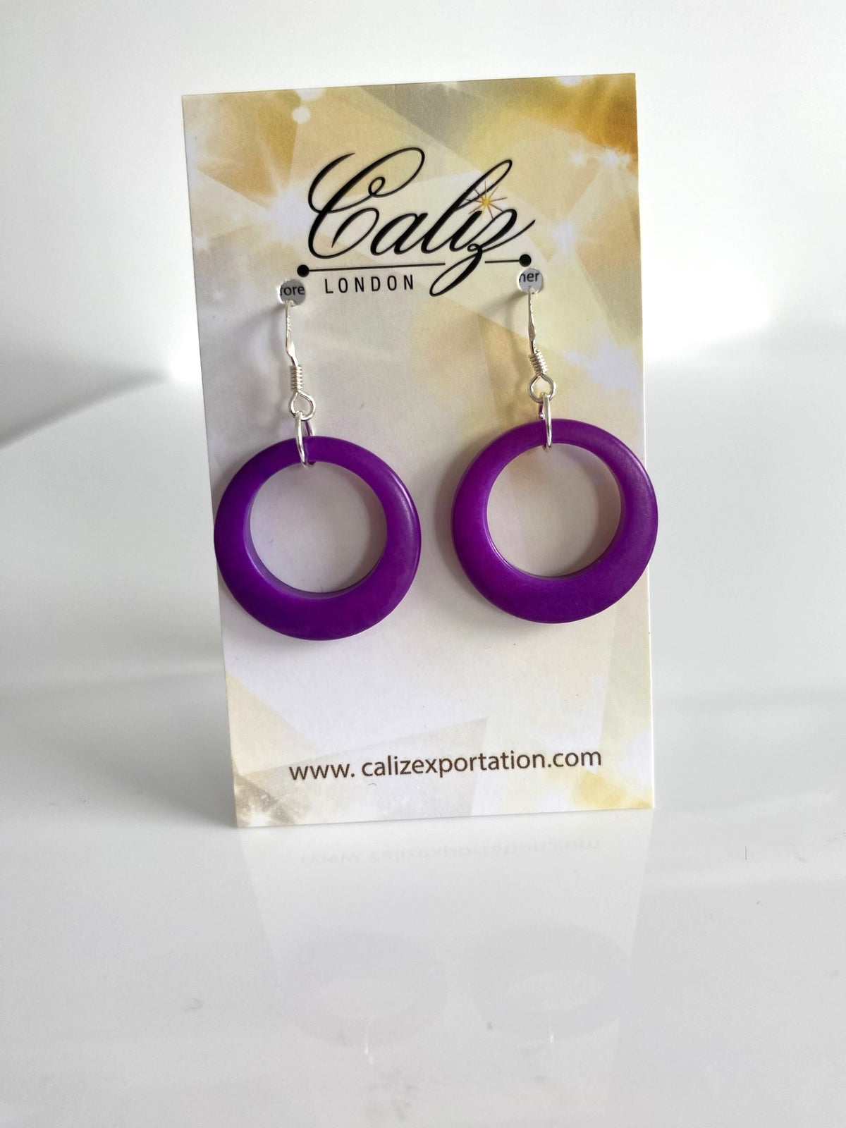Aros Earrings - Purple