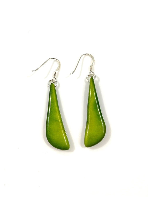 Colmillos earrings - Green Pistachio