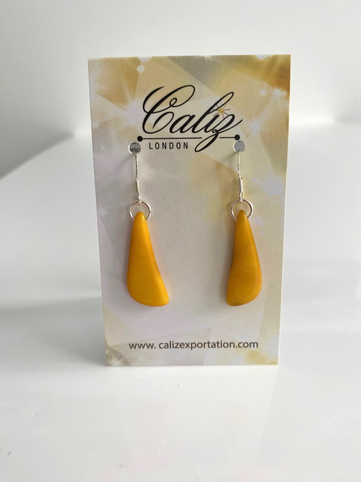 Colmillos earrings - Mustard