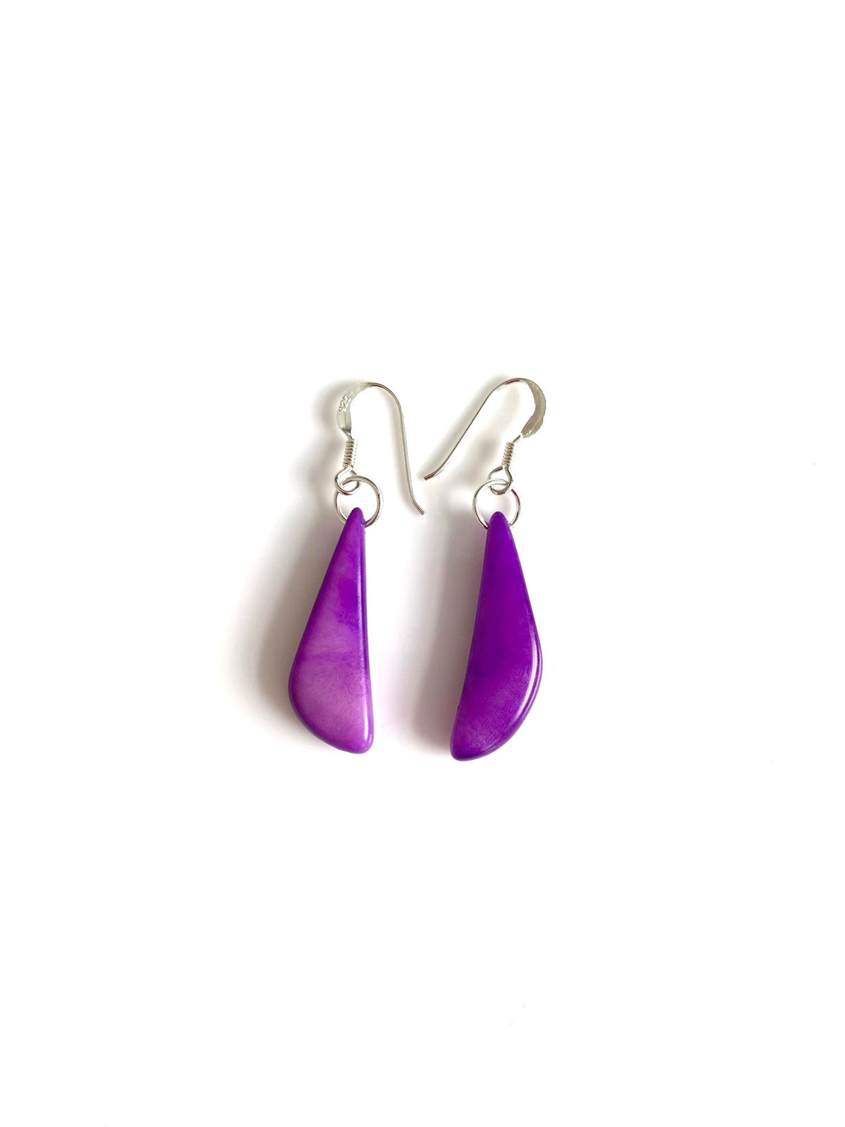 Colmillos earrings - Purple