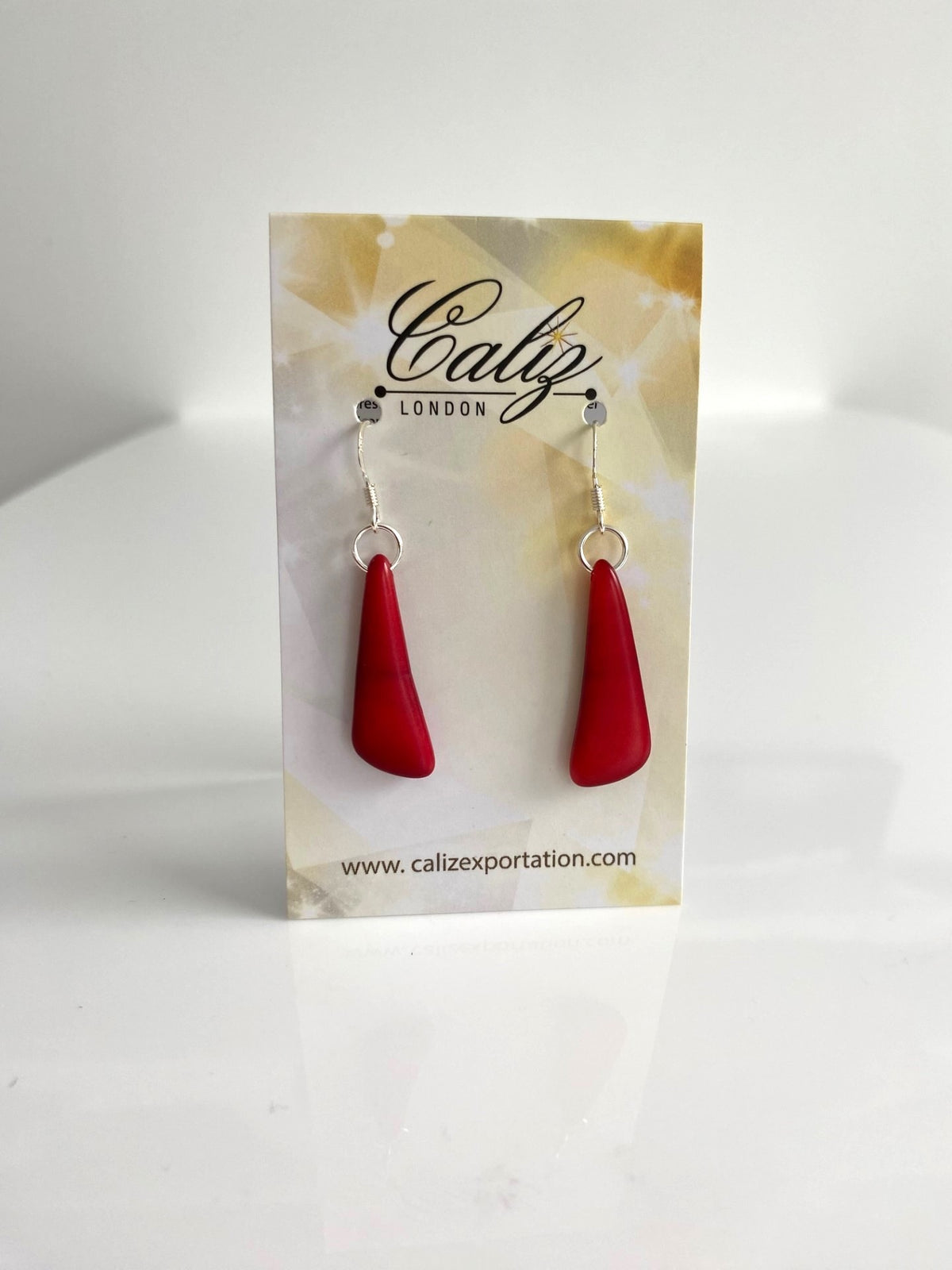 Colmillos earrings - Red