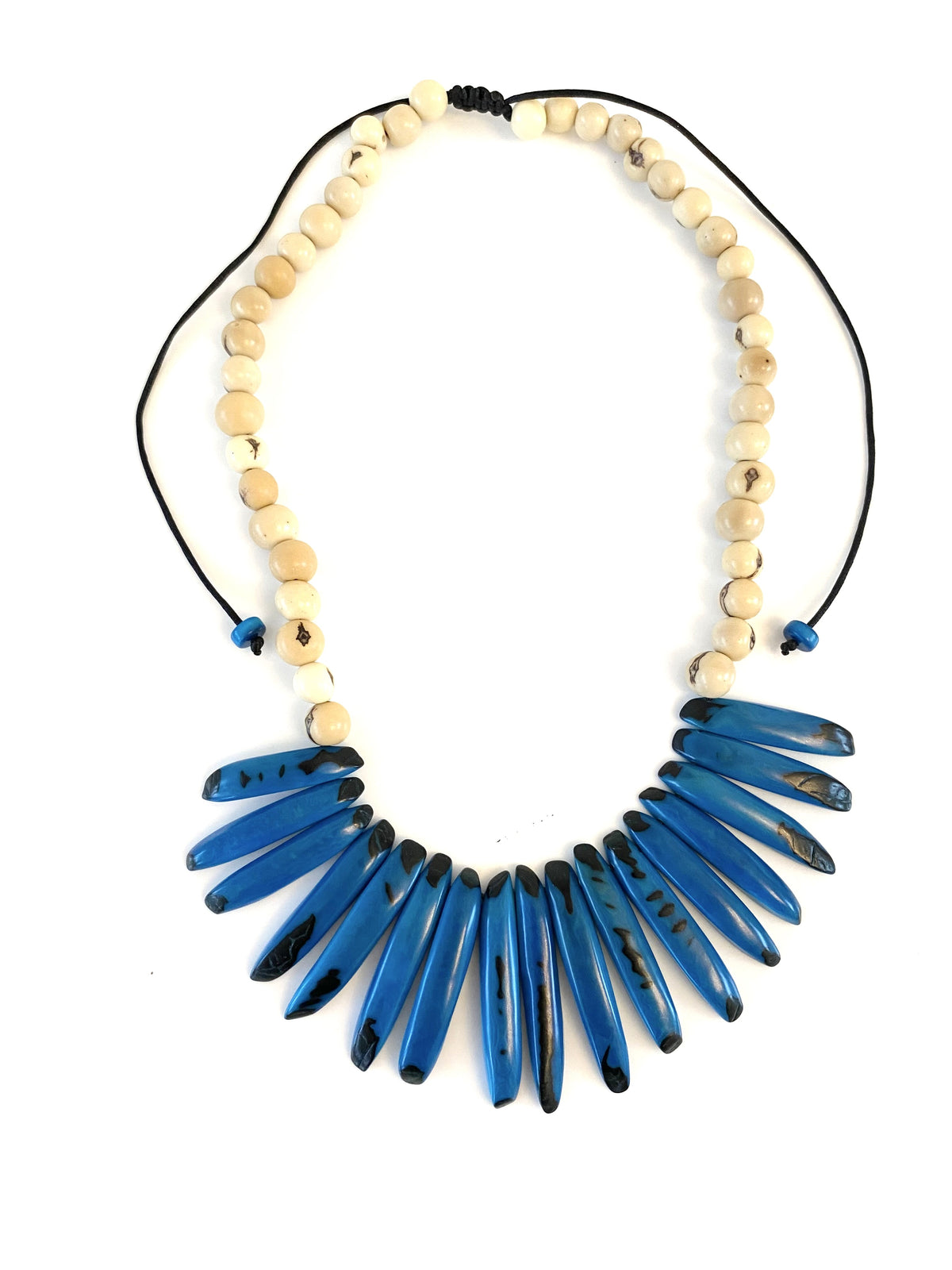 Colmillos necklace - Turquoise & Ivory