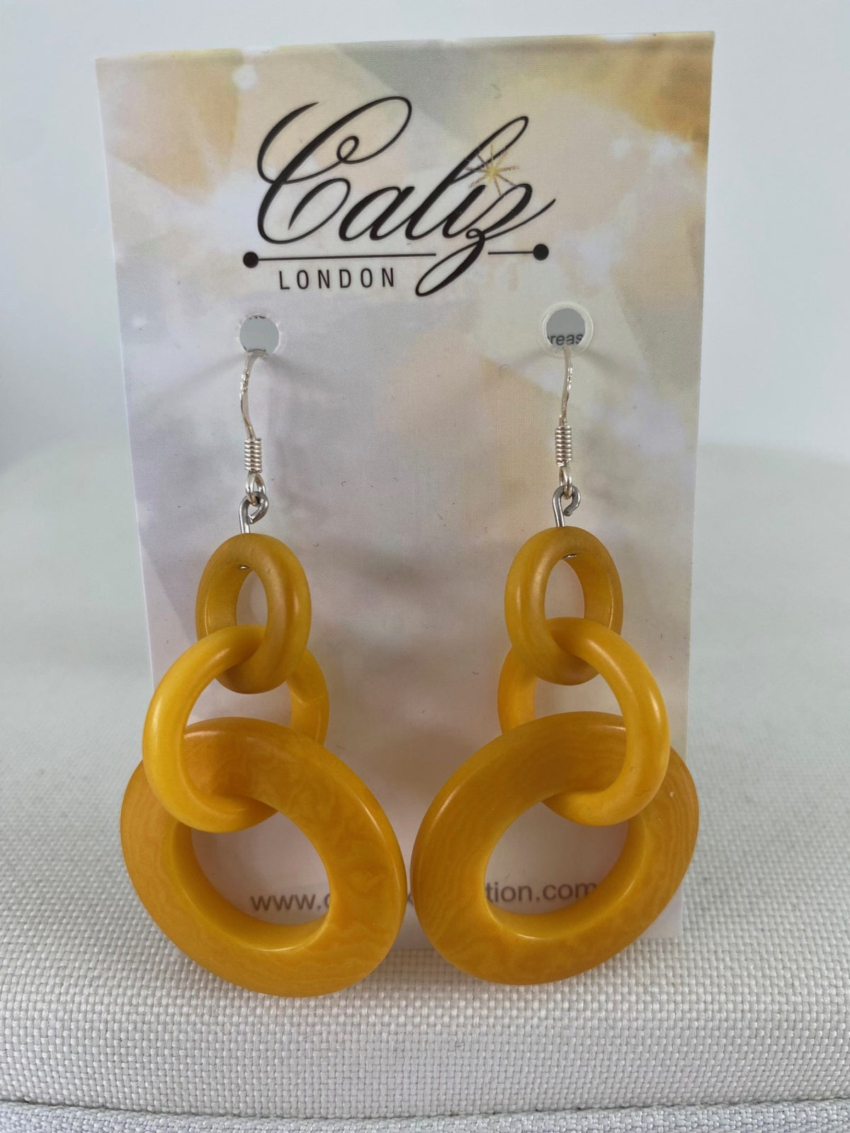 Hoops Earrings - Mustard