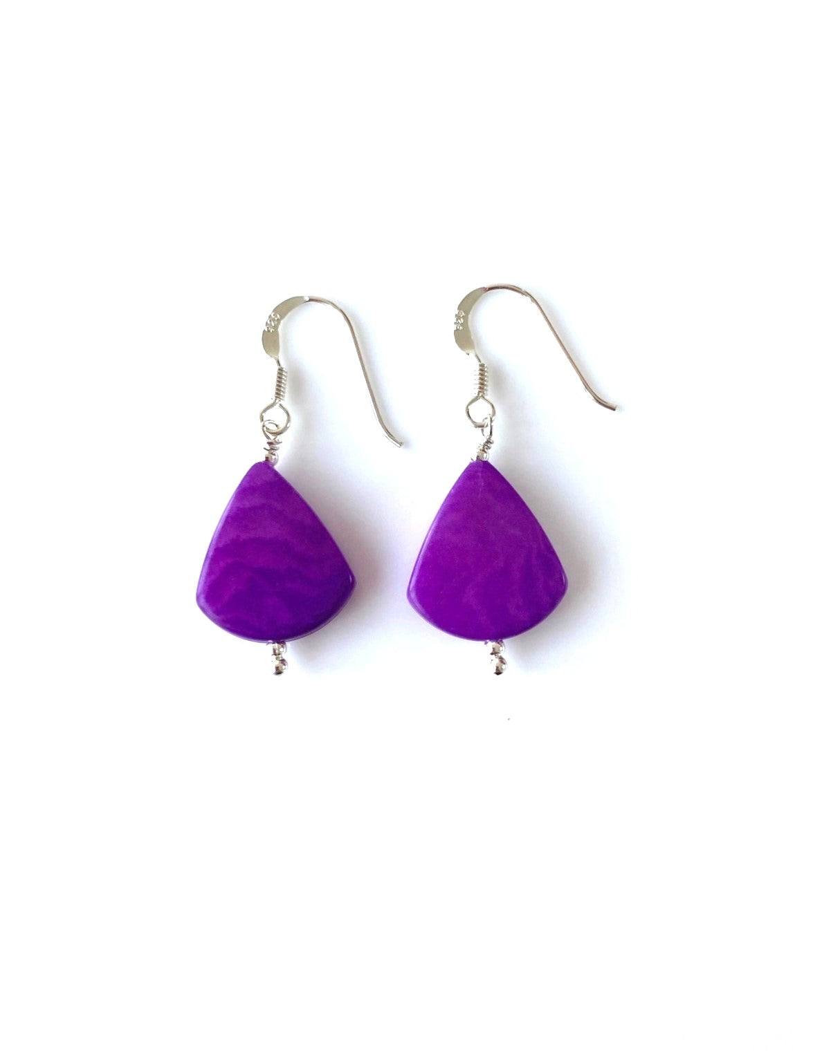 Lagrimitas Earrings (14mm)  - Purple