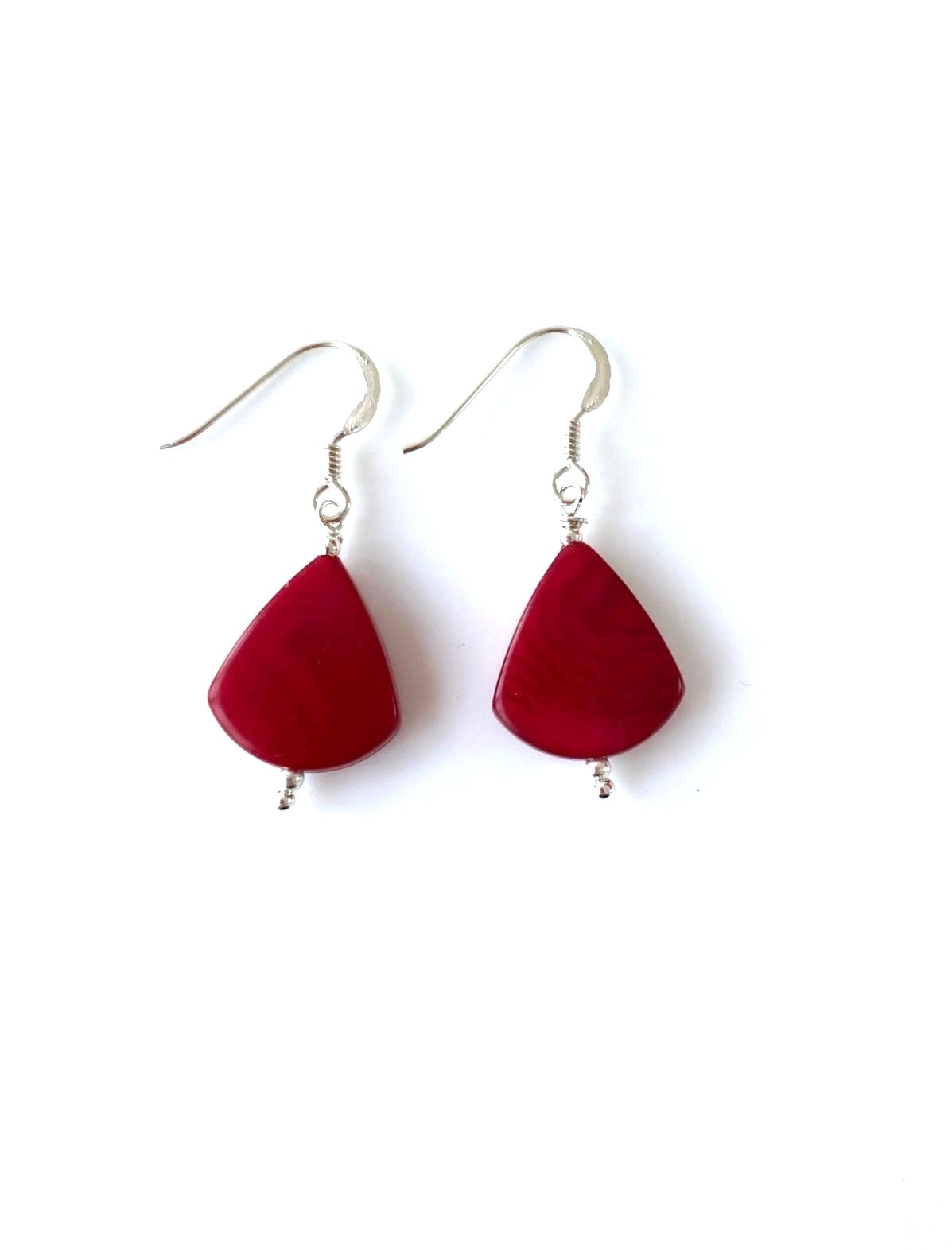 Lagrimitas Earrings (14mm)  - Red