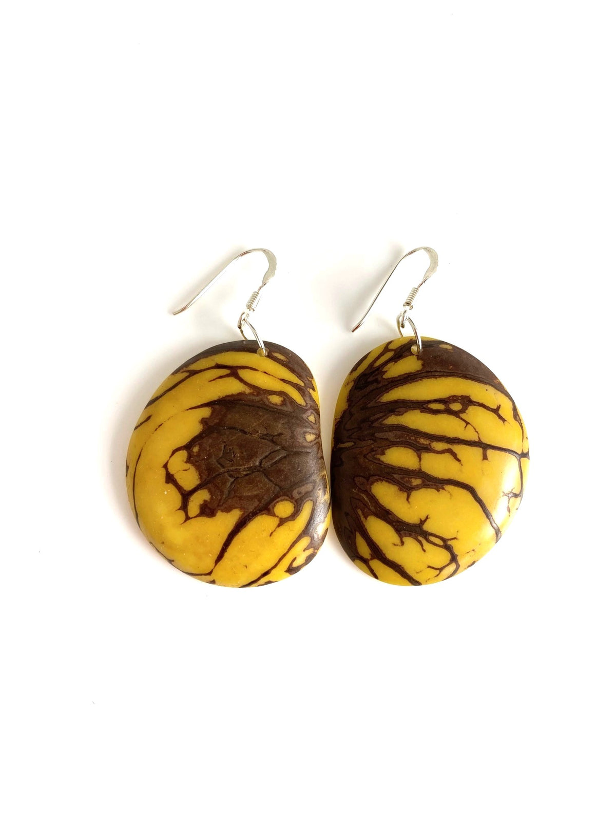 Zebra earrings - Yellow