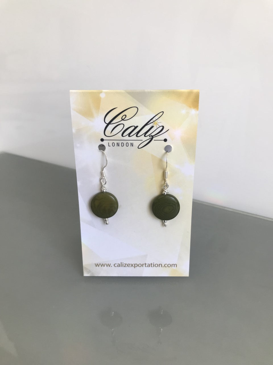 Andrea earrings - green olive
