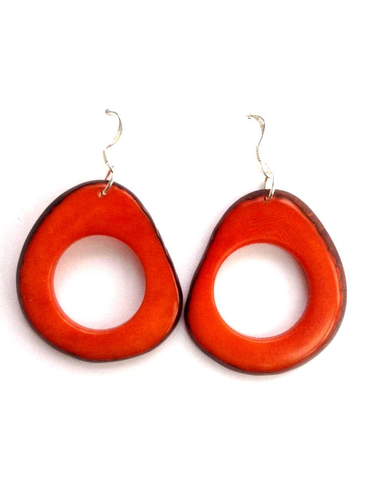 Donut earrings - Orange