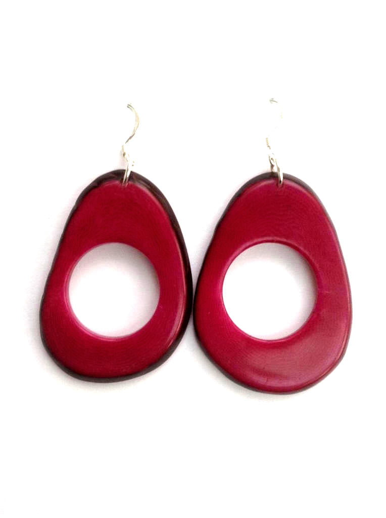 Donut earrings - Fuchsia Pink