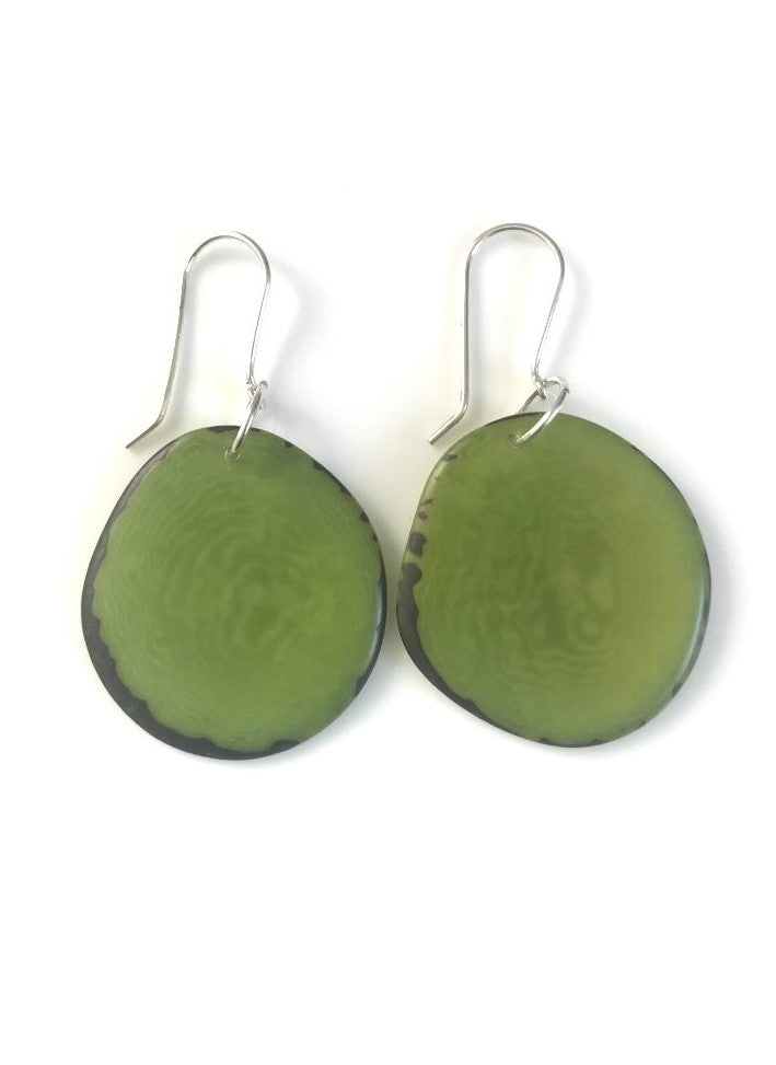 Escama Earrings - Green Pistachio