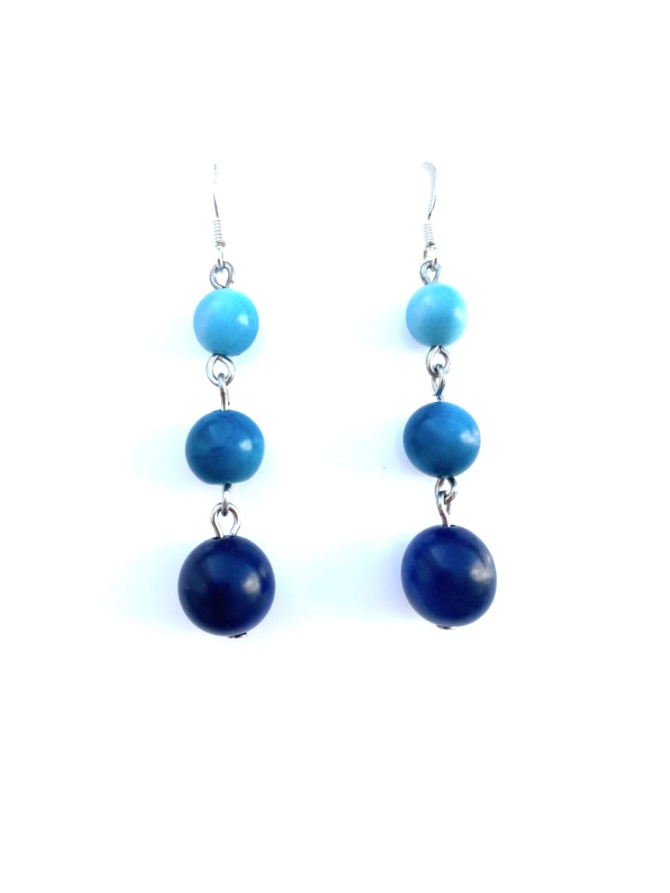 Pepitas Earrings -Blue tones