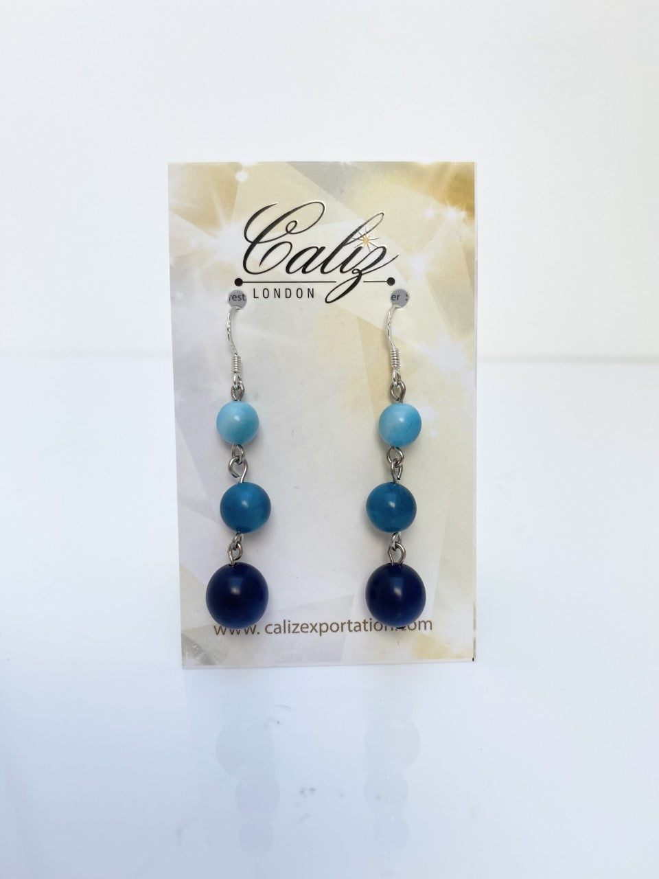 Pepitas Earrings -Blue tones
