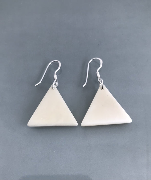 Piramide earrings (22mm) - Ivory