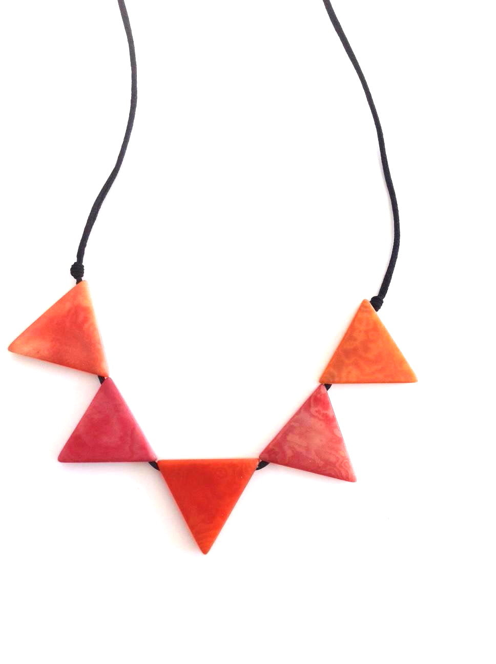 Sol necklace - Orange & Pink Tones