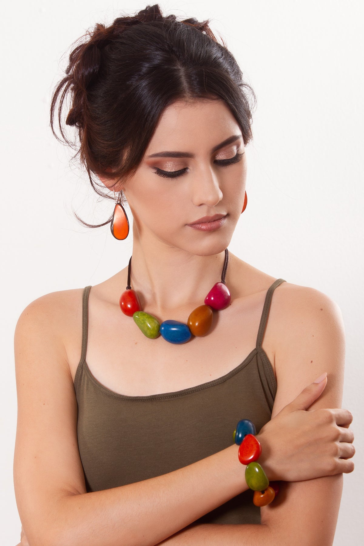 Tagua Bracelet - Multicoloured