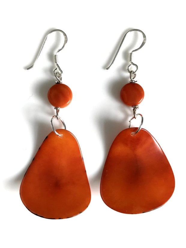 Pluma Earrings - Orange