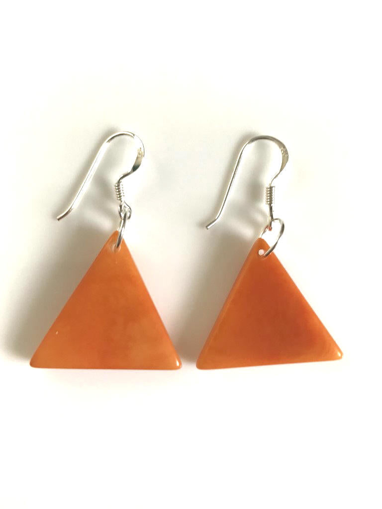 Piramide earrings (22mm) - Orange