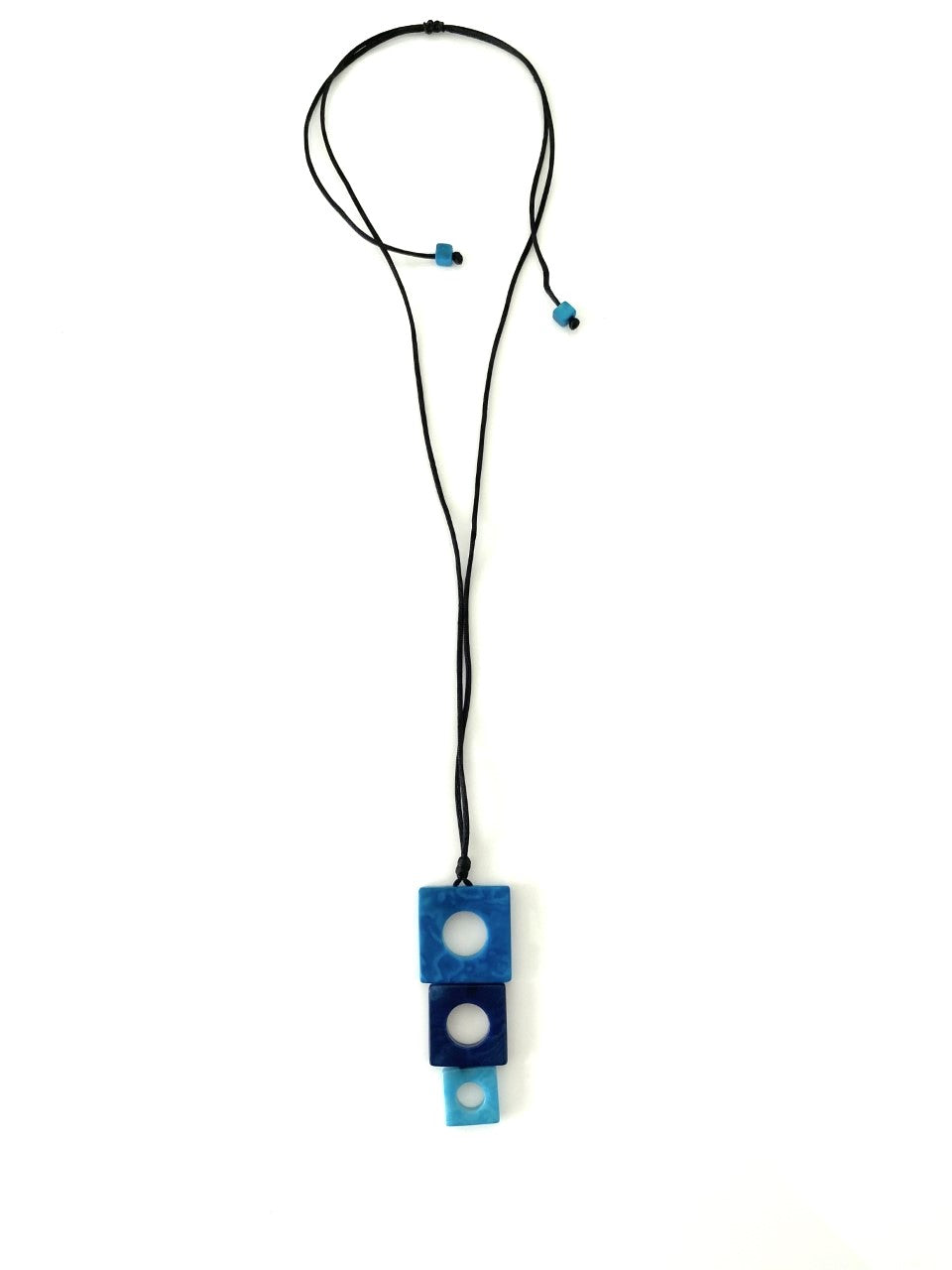 Tricuadros pendant necklace - Blue Tones